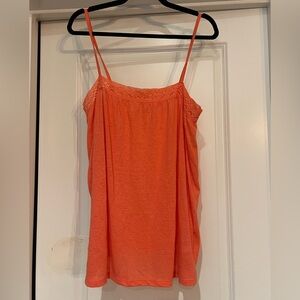 ⭐️Old Navy Coral Women's Camisole with Lace Detail Linen Blend